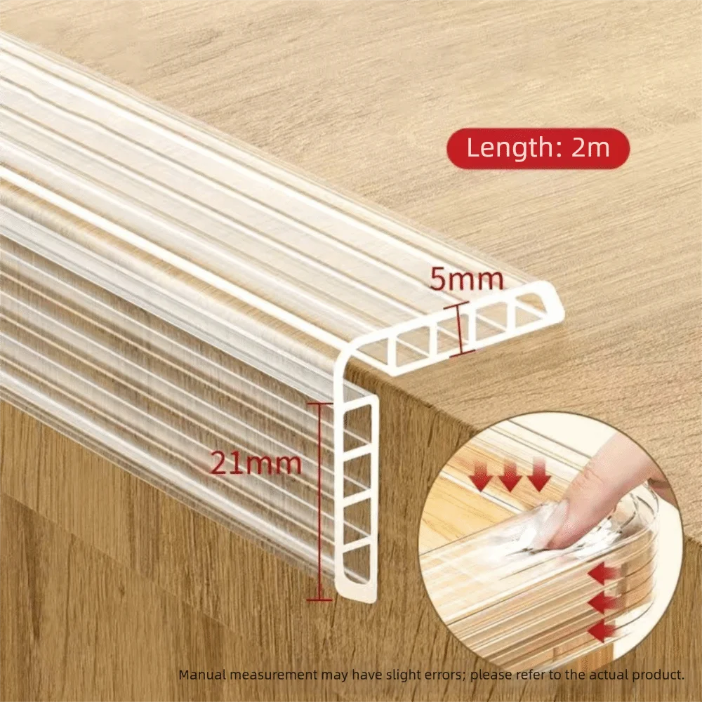 

Прозрачная самоклеящаяся защитная накладка на угол стола из ПВХ, мягкий бампер-подушка для мебели, предотвращающий столкновения