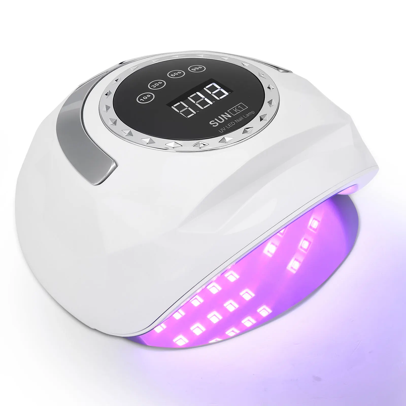 Suszarki do paznokci z 4-stopniową regulacją czasu, lampa do suszenia paznokci 10 sekund, wysokiej jakości utwardzanie, 288W, podwójne źródło światła, zapobiegająca czarnieniu dłoni.