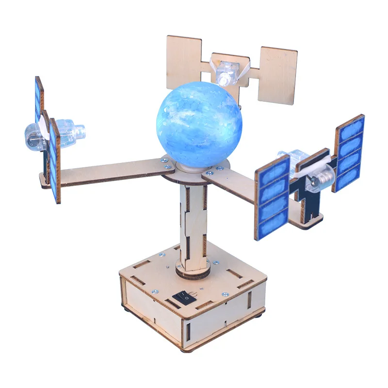 DIY Geosynchronous Satellite Model Steam Educational Toys Experimental Materials For Aerospace Science G354