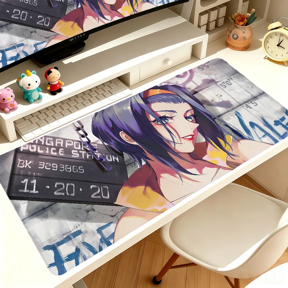 Anime Cowboy Bebop Fashion Mouse Pad Large Non-slip Lockedge Desktop Computer Desk Mat Keyboard MousePad Office Gamer Student