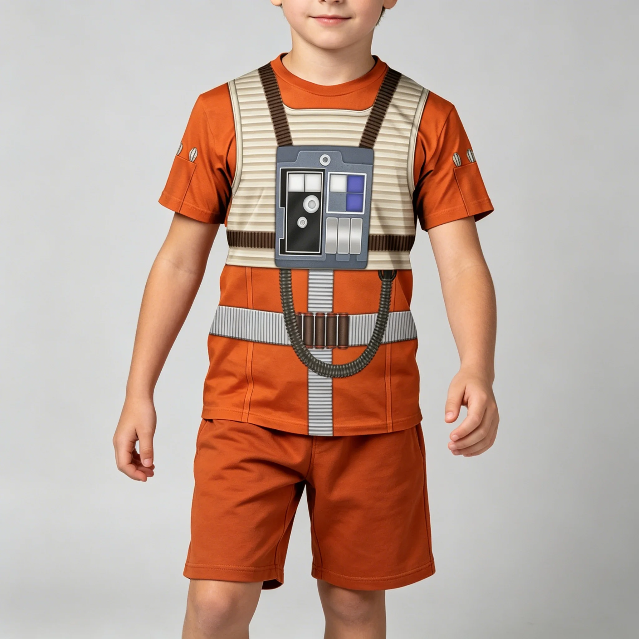Herren T-Shirt Damen Tee Jungen Mädchen Top Erwachsene Kinder Eltern-Kind Schnelltrocknend Kinder T-Shirts Darth Vader Cosplay 3D-Druck Locker Geschnitten