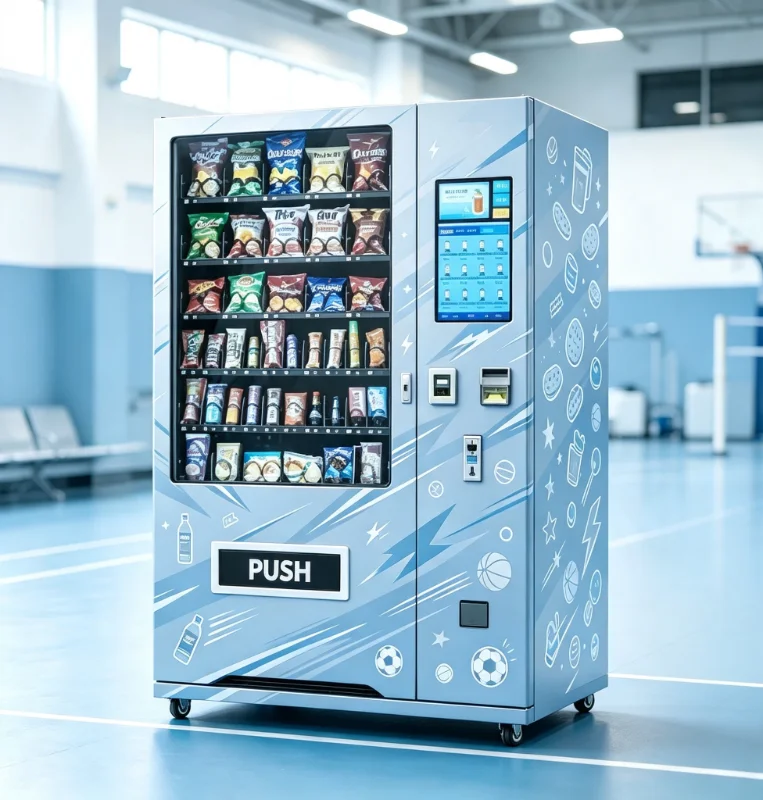 Easy Snack Beverage Combo Vending Machine Commercial Smart Touch Screen Android Cashless Payment Customized Equipment