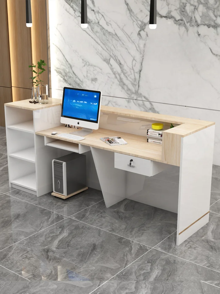 Company Reception Desk Simple Modern