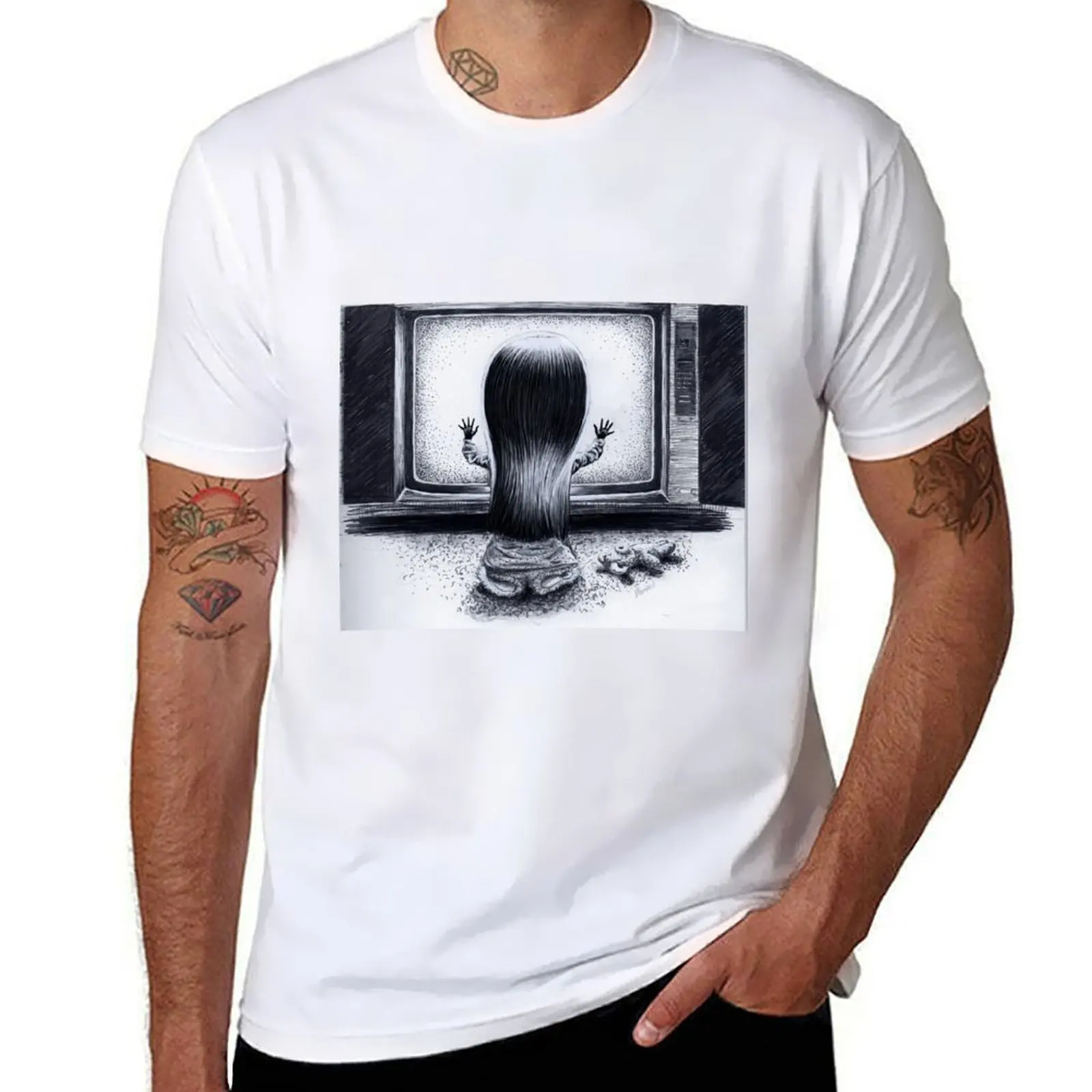 

They're Here T-Shirt t shirt man plain cotton t shirts high quality t shirt man cotton T-shirt