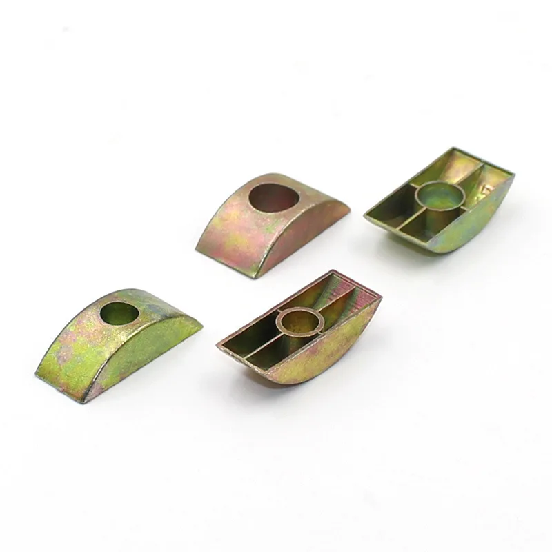 4pcs M6-M10 Half Moon Pad Semicircular Pads Nut Executive Desk Connector 4 In 1 Alloy Crescent Mat  Bolt