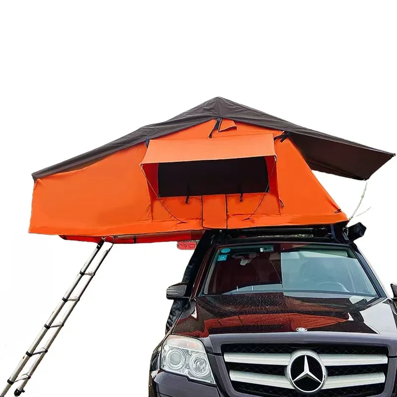 

Outdoor 1-3 Person Camping Waterproof Car Rooftop Tent Foldable Travelling Polycotton Car Roof Tent