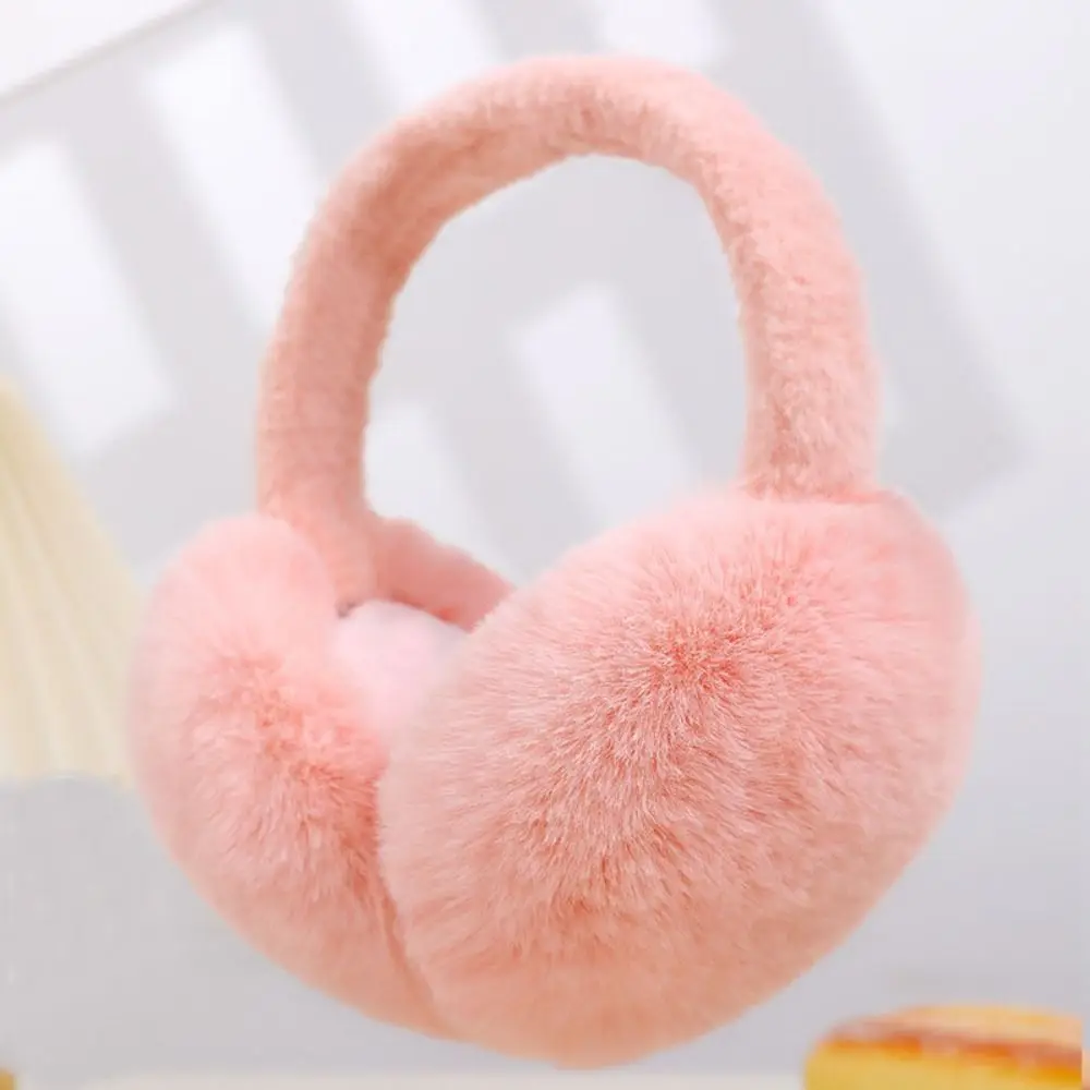 ใหม่ WARM Plush หูอุ่นสีทึบพับฤดูหนาว Earmuffs หนาเย็นป้องกันหูกลางแจ้ง