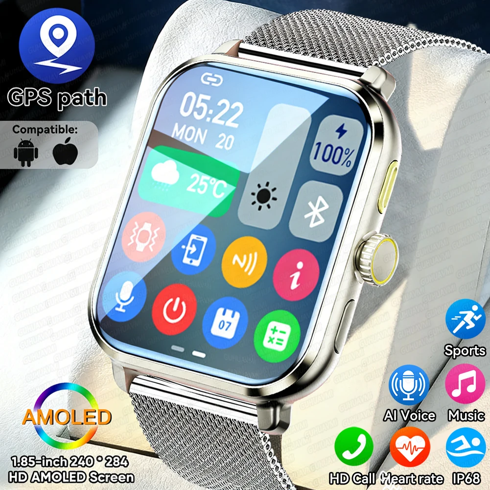 2026 New High end Sports Fitness Smart Watch Men GPS Path Heart Rate IP68 Waterproof Bluetooth Call Women Fashion Smart Bracelet