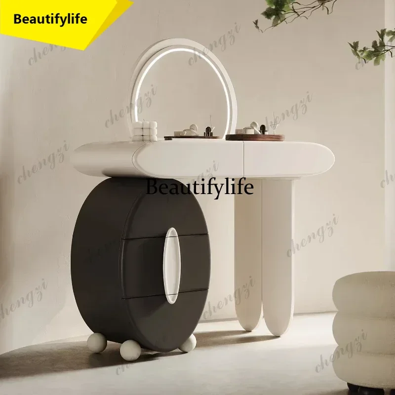 y45  Luxury Makeup Vanity Bedroom Storage Cabinet Penteadeira Designer Furniture Illuminated Makeup Dressing Table High