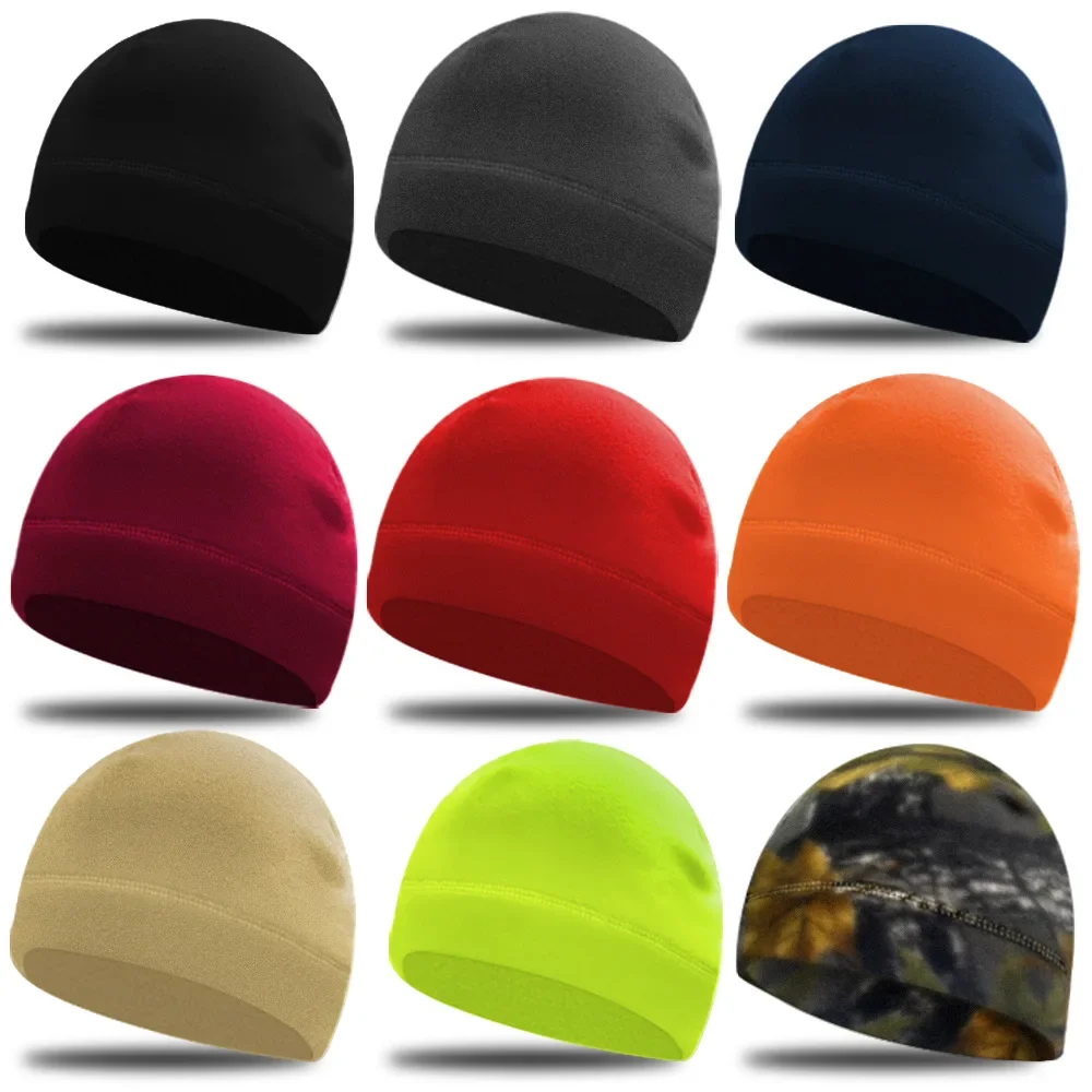 

Solid Beanie Hat Soft Polar Fleece Caps for Autumn Winter Men Outdoor Keep Warm Ear Protected Melon Street Beanies Women Hats