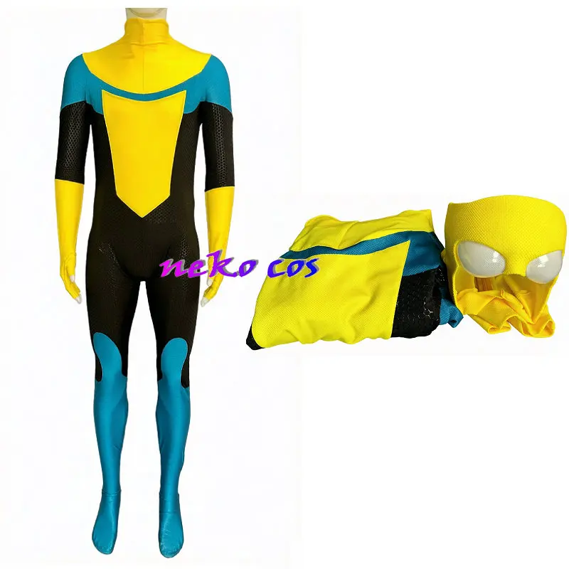 

nekocosInvincible Kids Adult Zentai Jumpsuit Cosplay costume Custom size-with mask