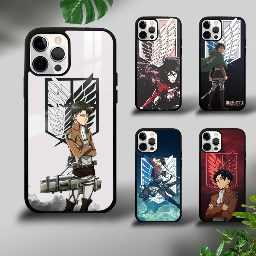 Anime A-Attack ON T-TitanS Phone Case For iPhone 15 14 13 12 11 Pro Xs Max Mini XR X 7 8 Plus Luxurious Mirror Hard Funda