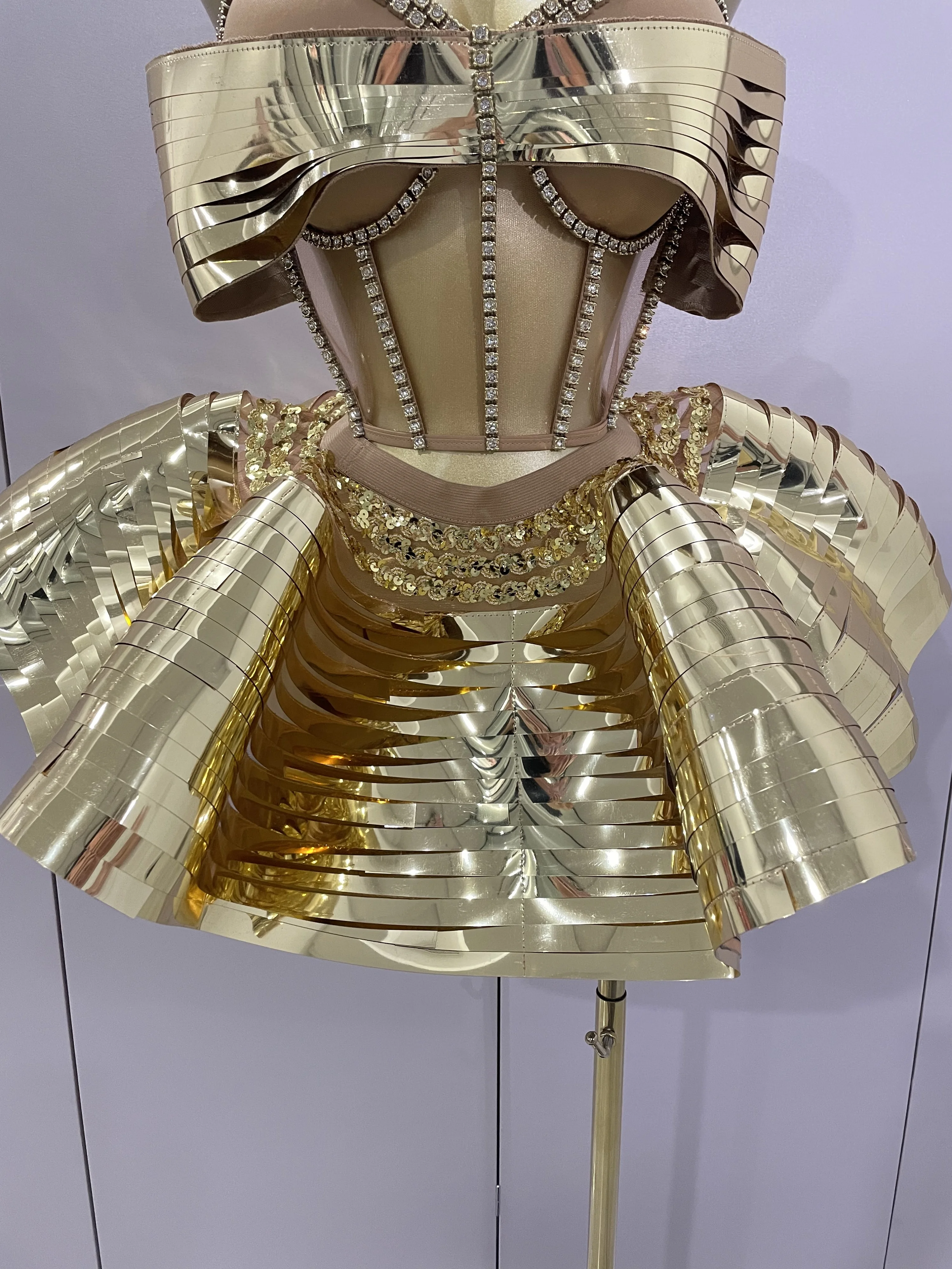 2025 Women Silver Sequins Rhinestone Sexy Backless Two Piece Set Birthday Party Club Fancy Outfit Stage Performance Costume