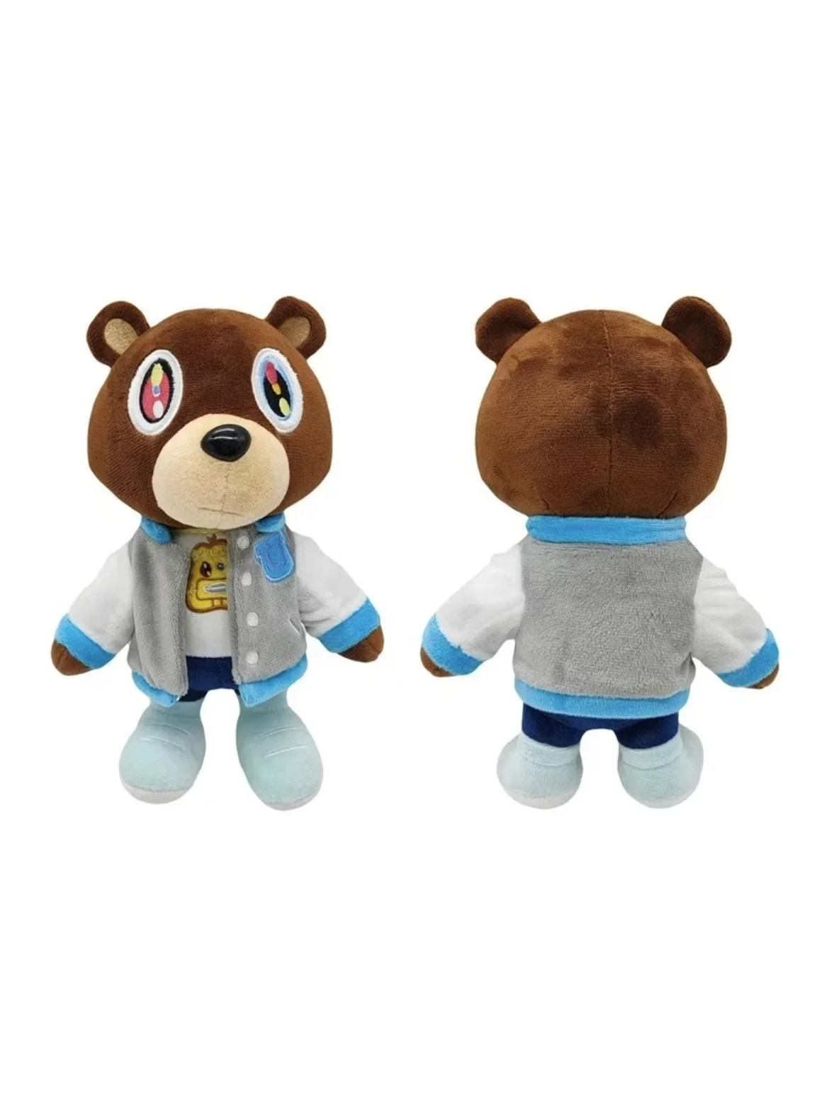 26cm Kawaii Kanye Dropout Bear Teddy Bear Plush Toys Kanye West Graduation Soft Stuffed Home Room Decor Birthday Gift