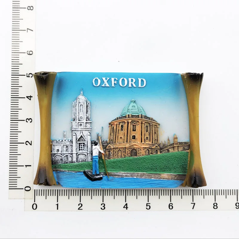 

Oxford University Charm Fridge Magnet Cultural Landscape Message Stickers Tourist Souvenirs Resin Craft Decorations