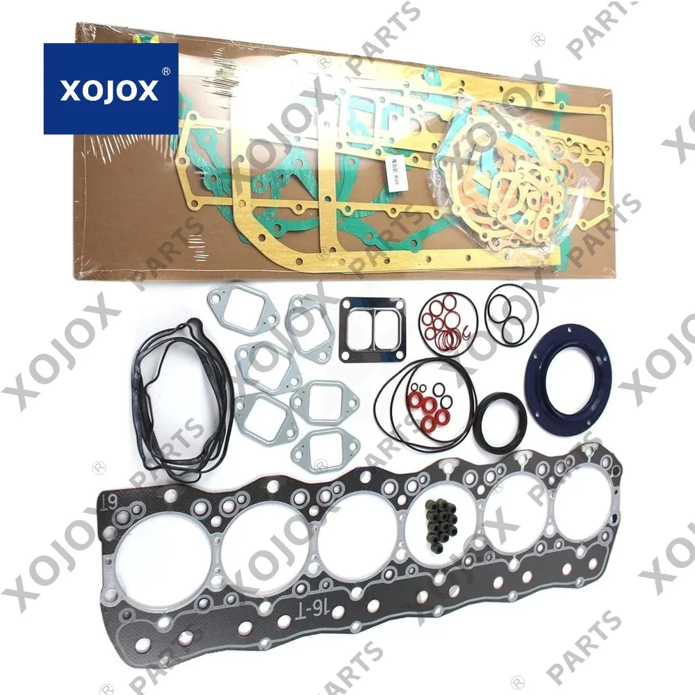 

XOJOX Overhaul Gasket Kit - Complete Seal Set for Kobelco SK220-6, SK250-6, SK330-6 & Kato Excavators | For Mitsubishi 6D16 & 6D
