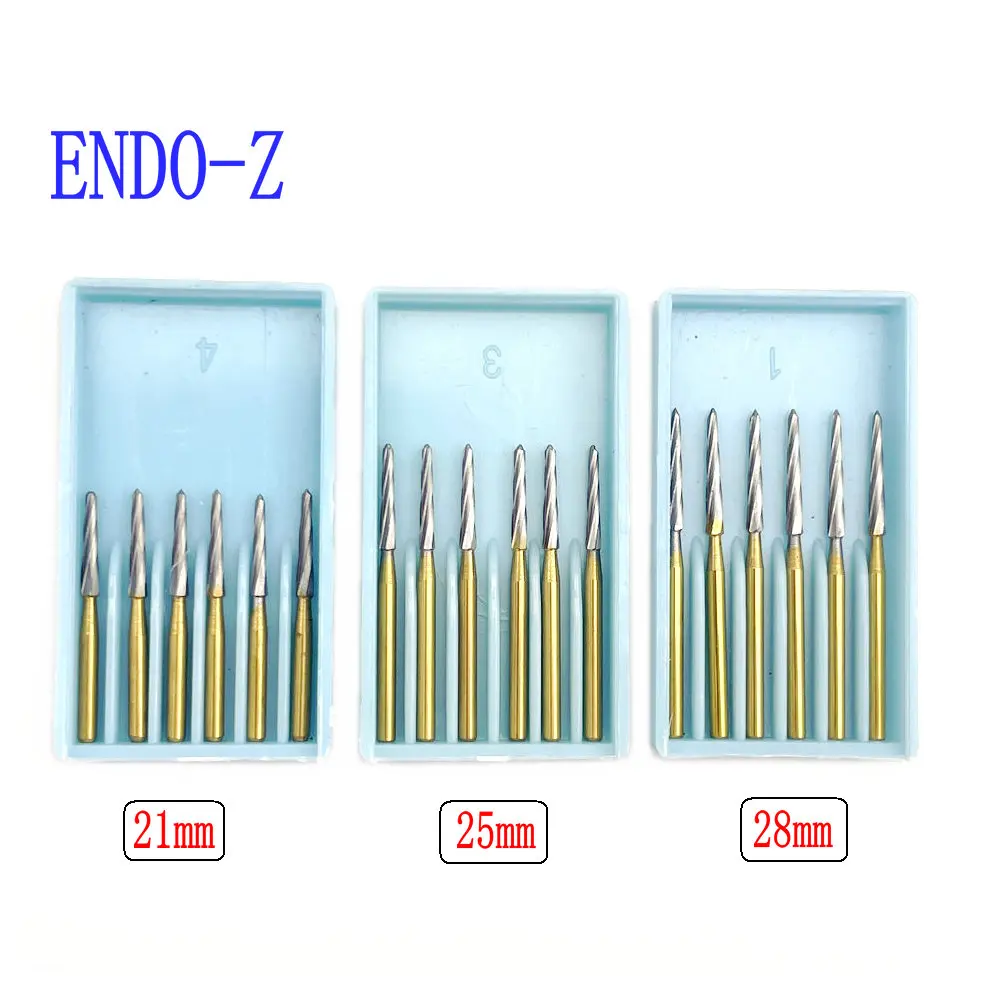 

6pcs/pack Dental Endo-Z Carbide Burs Surgical EndodonticTungsten Bone Cutters Drill Bit FG 1.6mm for High Speed Handpiece