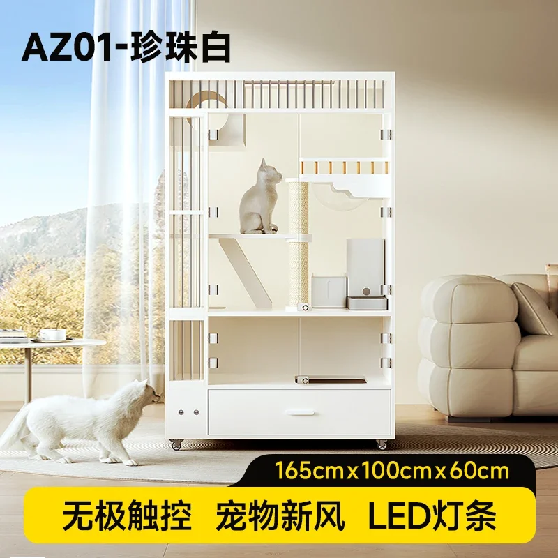 A1  wooden cat cage dream cat castle cabinet pet home nest house cattery
