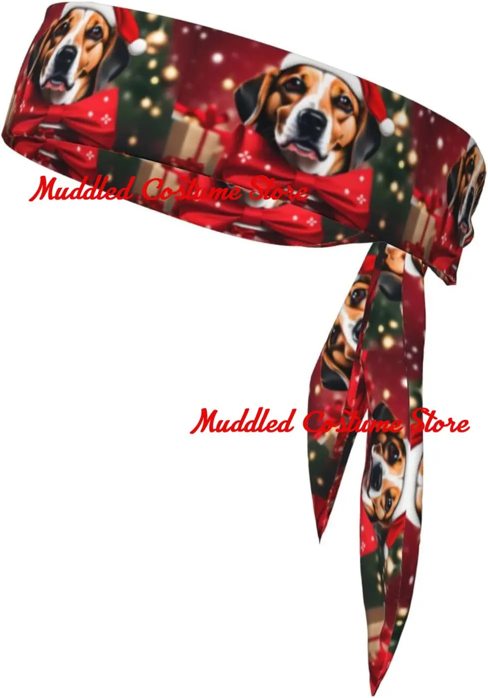 

Sports Head Tie Christmas Dog Prints Quick Drying Moisture Wicking for Women Girls and Men Workout Lightweight Breathable