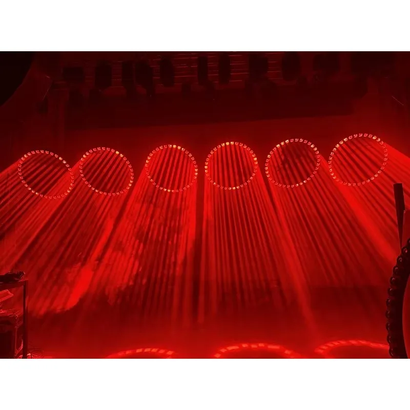 Professional Kinetic Led Ring Light Dmx 3 Winches Lifting Circle Moving matrix Stage Light 1m 1.2m 1.5m RGBW Pixel Wash for Show