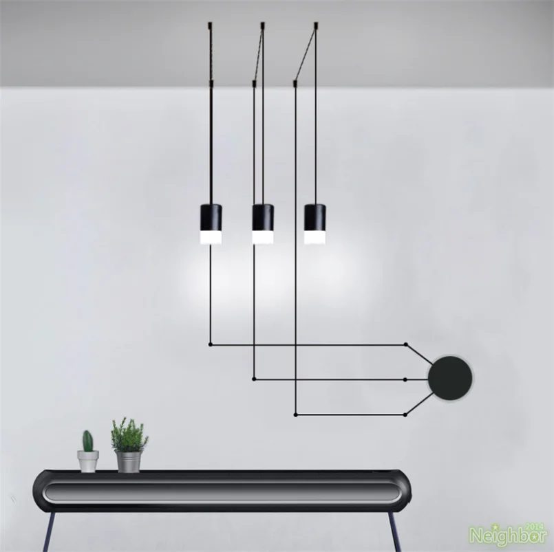 

Industrial Art DIY LED Wall Lamp Long Line Adjustable Wall Light Minimalist Wall Mounted G9 Hanging Lamps Bedroom Living Room