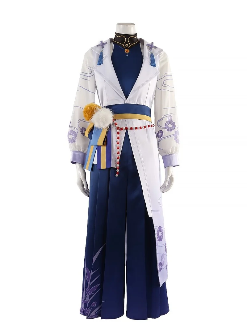 Juego de Anime Nu: Carnaval, Cosplay, Kuya, chaqueta, chaleco, pantalones, conjunto de traje personalizable para fiesta de Halloween