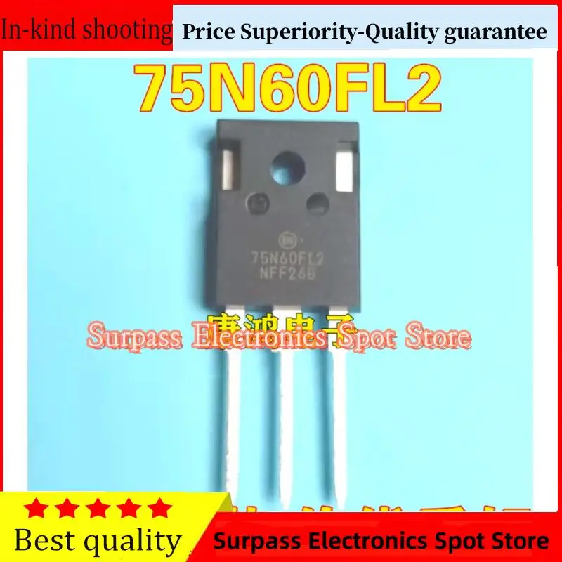 

10PCS-100PCS 75N60FL2 NGTB75N60L2WG TO-247 IGBT 600V 75A Price Superiority-Quality guarantee