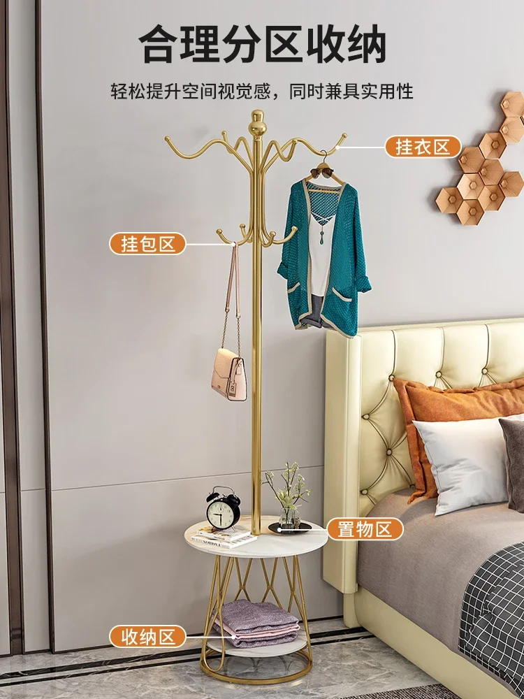 

Clothes hanger landing bedroom bedside bedside bedside clothes at night artifact overnight clothes storage coat rack.