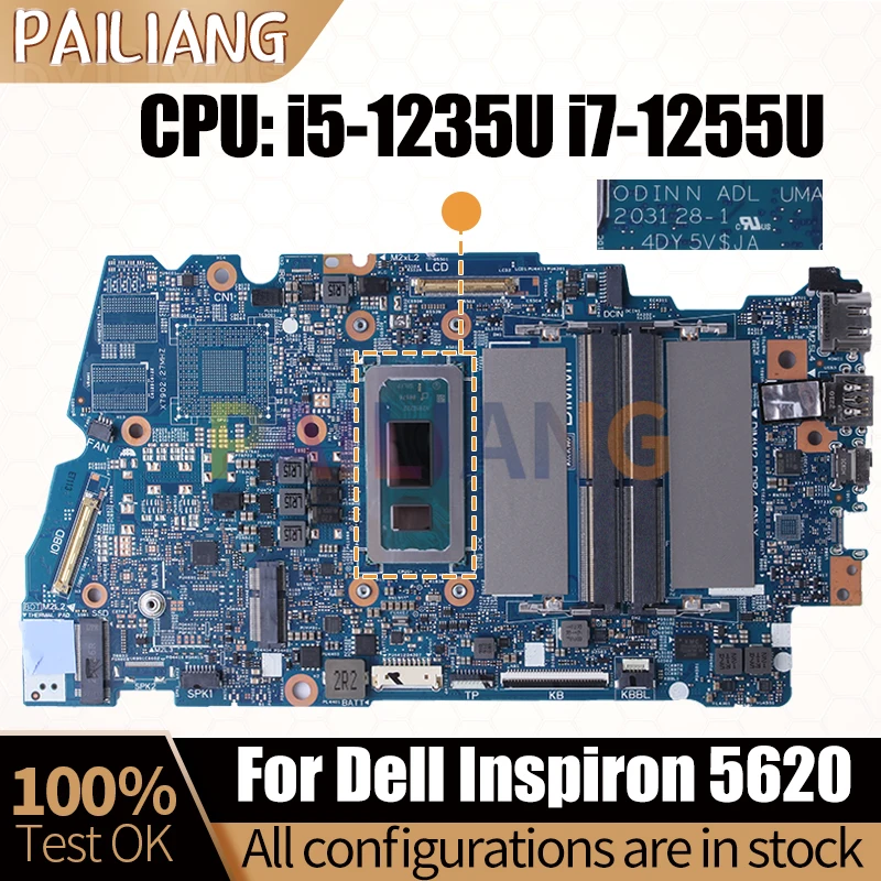 

For DELL Inspiron 5620 Notebook Mainboard Laptop 203128-1 0X6MPM 07T4T6 i5-1235U i7-1255U Motherboard Full Tested