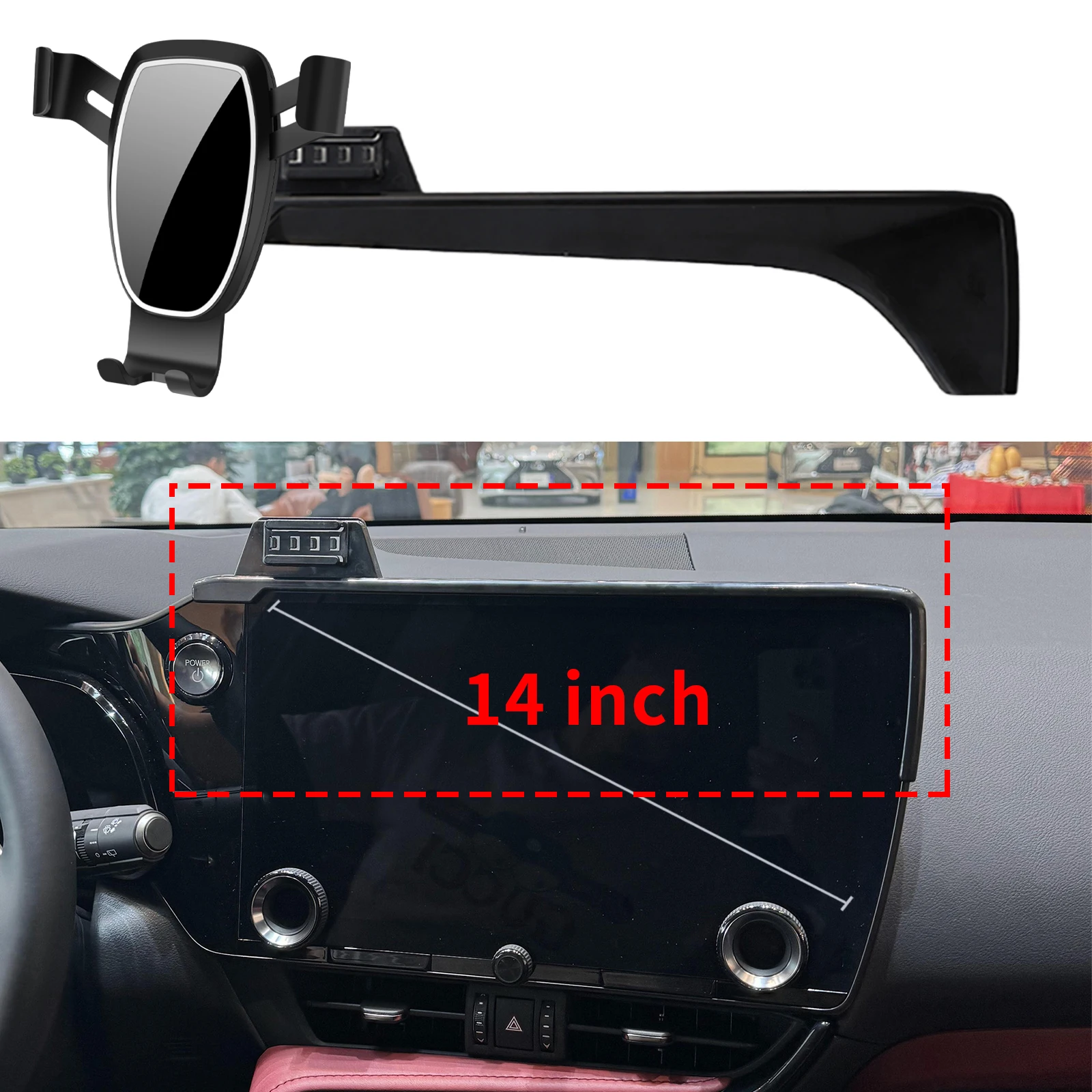 

fit for Lexus NX 2022 2023 2024 2025 2026 (14in/9.8in) Navigation Bracke Screen Base Phone Holder Mount Car ​​accessoires