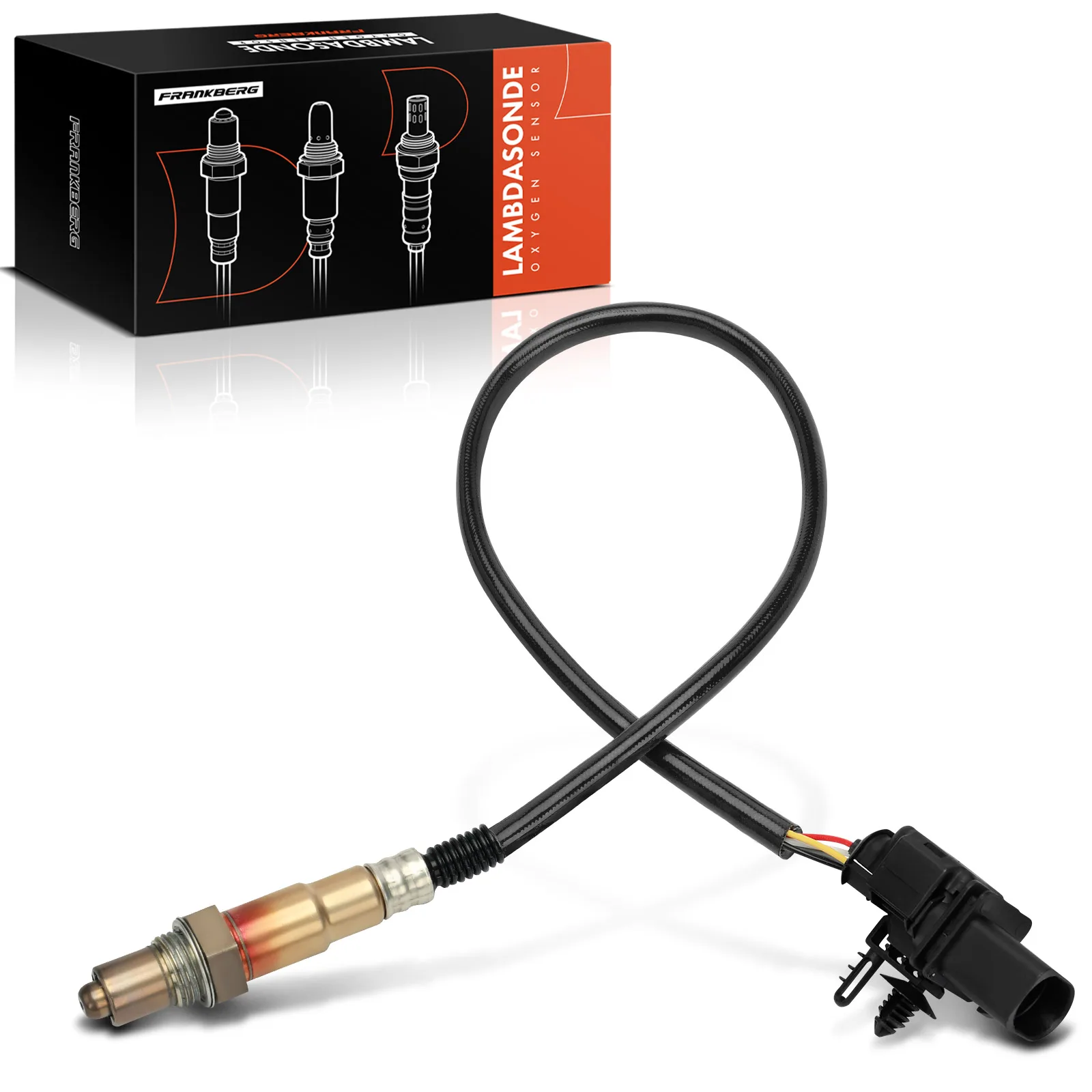 Frankberg 1x Lambdasonde Controlesonde vóór katalysator voor Alfa Romeo 159 156 Sportwagon GT Spider Brera 55204005 0258017111