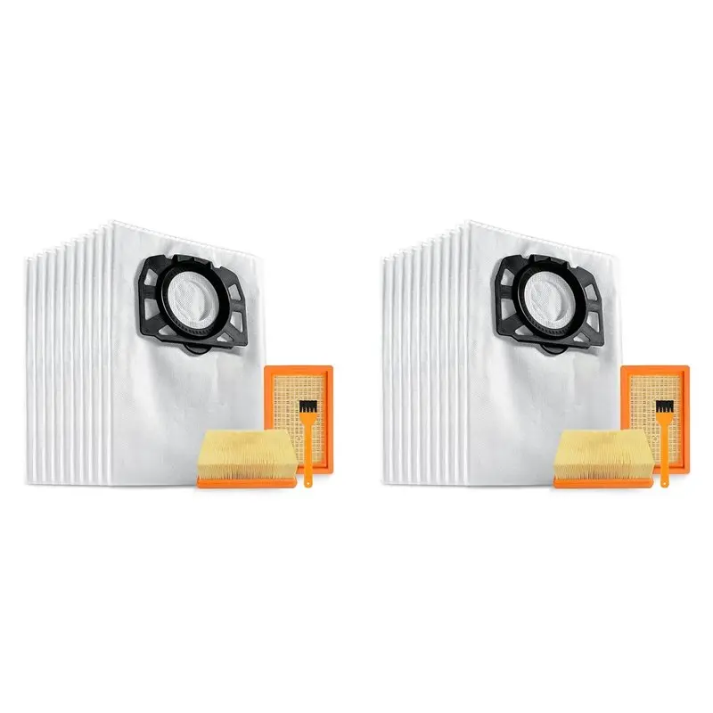 

ABFU-20Pc 487 Мешки для пылесоса с 4 фильтрами KFI 4410 для Karcher WD4 WD5 WD6 WD5P WD6P MV4 2.863-006.0 и 2.863-005.0