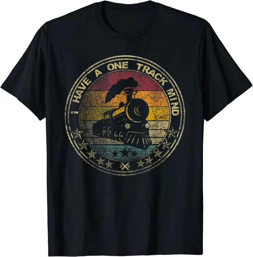 Train Retro Engine Model Railroad T-Shirt Anime Graphic T-shirts For Men Clothing Women Short Sleeve Tees Y2K Tops New Arrival