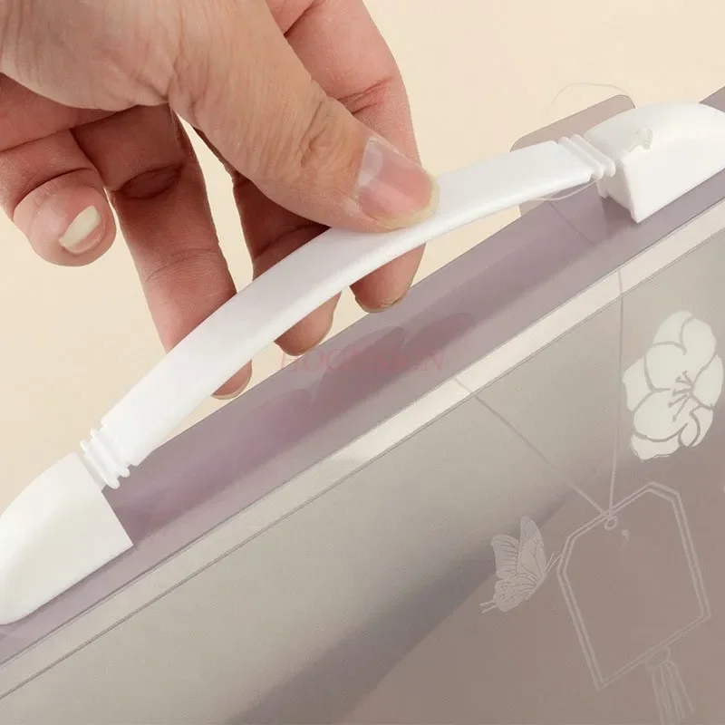 A4 multi-layer folder, student hand-held organizer, large capacity file bag, office storage bag