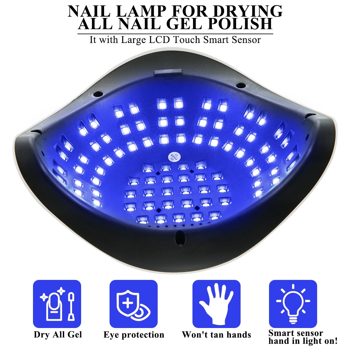81 المصابيح المهنية مجفف الأظافر LED مصباح الأشعة فوق البنفسجية للأظافر هلام البولندية مجفف ضوء مسمار الفن اكسسوارات علاج هلام مسمار مصباح للأظافر