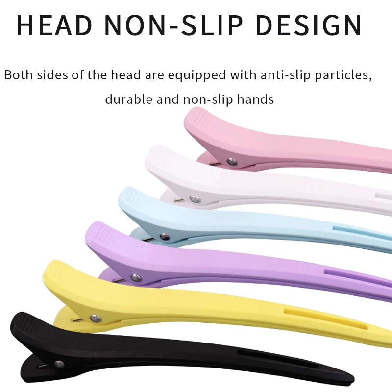 Bangs Side Parting Clip Makeup Partition Barber Hairdresser Hairdressing Uncut Long Duckbill Clip Frosted One Word Hair Clip