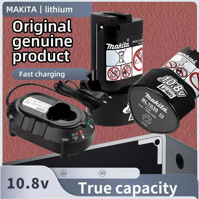 

Original Makita 10.8V Battery 3Ah/1.5Ah/1.3Ah Replacement for BL1013 BL1020 BL1030 Power Tool Batteries Makita