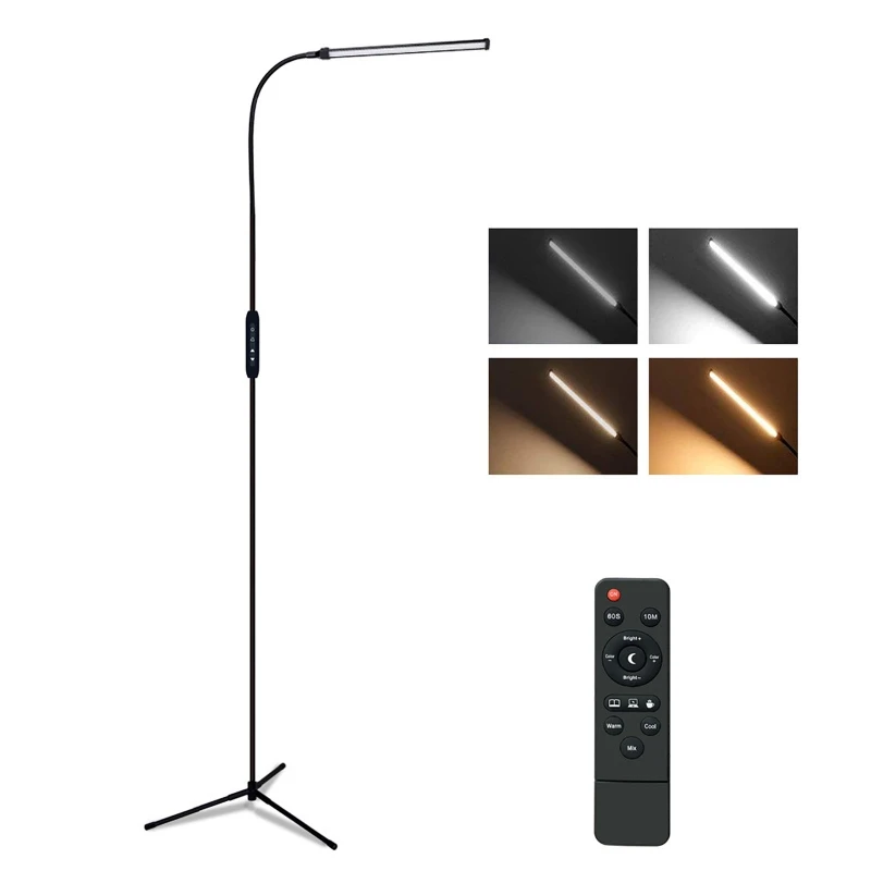 LED Floor Lamp for living room Indoor lighting stand Adjustable Gooseneck Dimmer Reading Light Standing Lamps Living room