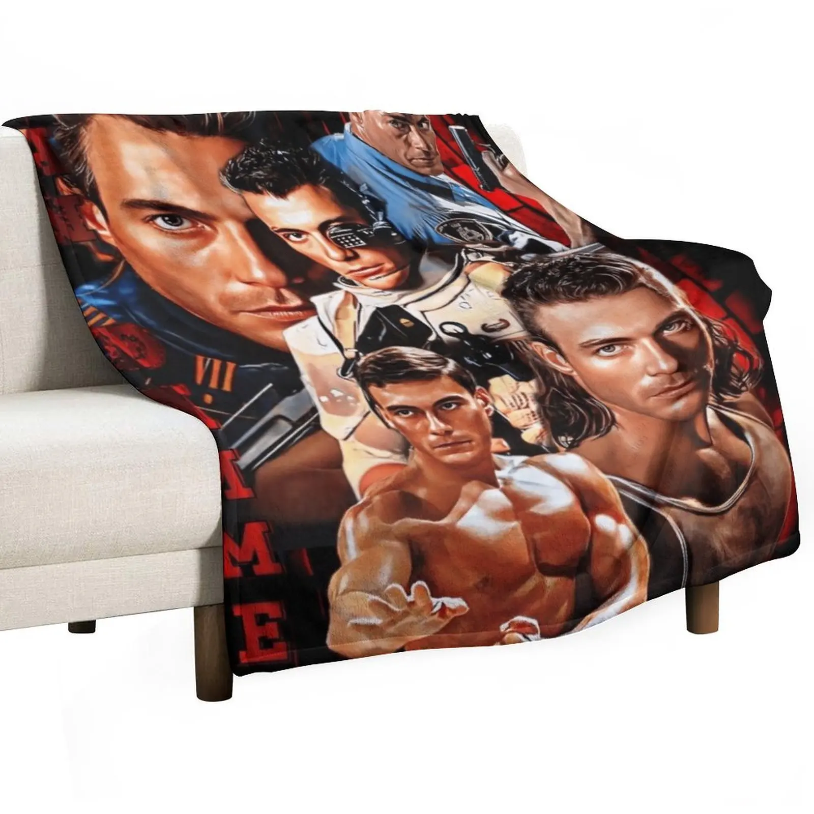 Jean Claude Van Damme Throw Blanket christmas gifts For Decorative Sofa blankets ands Blankets