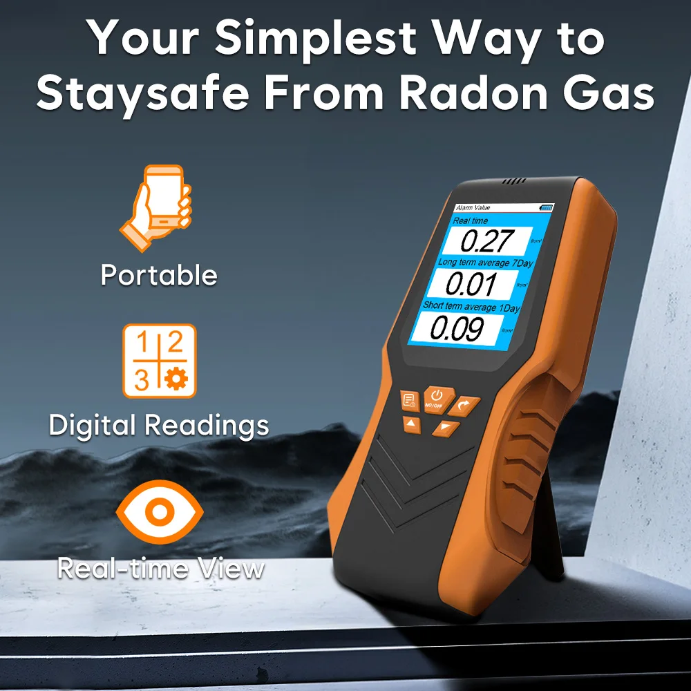 

Radon Gas Detector Handheld Analytical Tool For Monitoring Radon Gas Concentration In Air Historical Average Radon Gas Detector