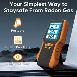 Radon Gas Detector Handheld Analytical Tool For Monitoring Radon Gas Concentration In Air Historical Average Radon Gas Detector