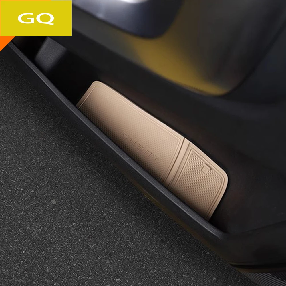 Car Door Central Console Water Cup Storage Box Gate Groove Mat Non-slip Mats For cherryJAECOO J7 2023-2024 Accessories