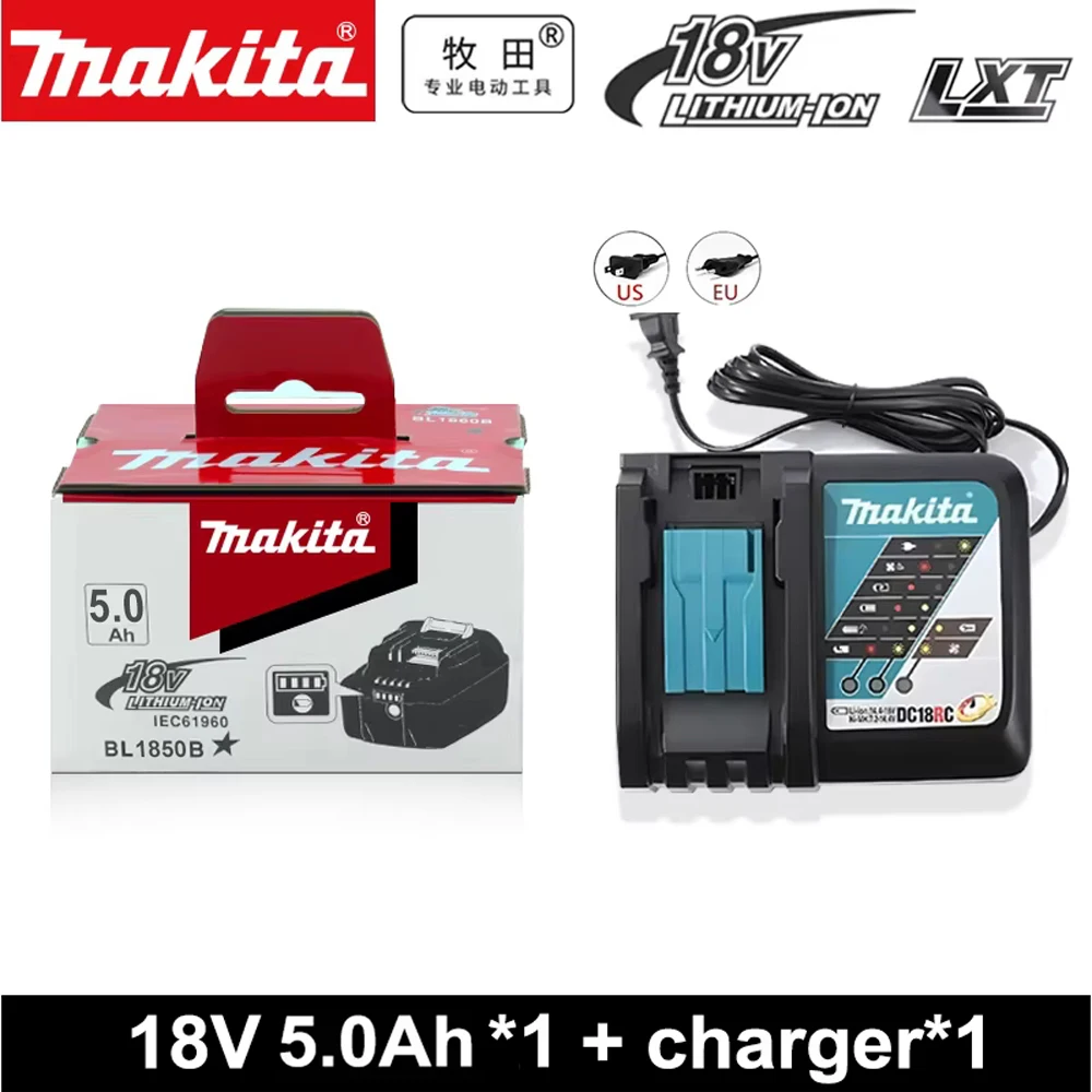 Makita Originele 18V 5.0Ah/6.0Ah Vervangbare LED Lithium-ion Batterij LXT BL1860B BL1860 Oplaadbare Power Tool Batterij 2026 Nieuw