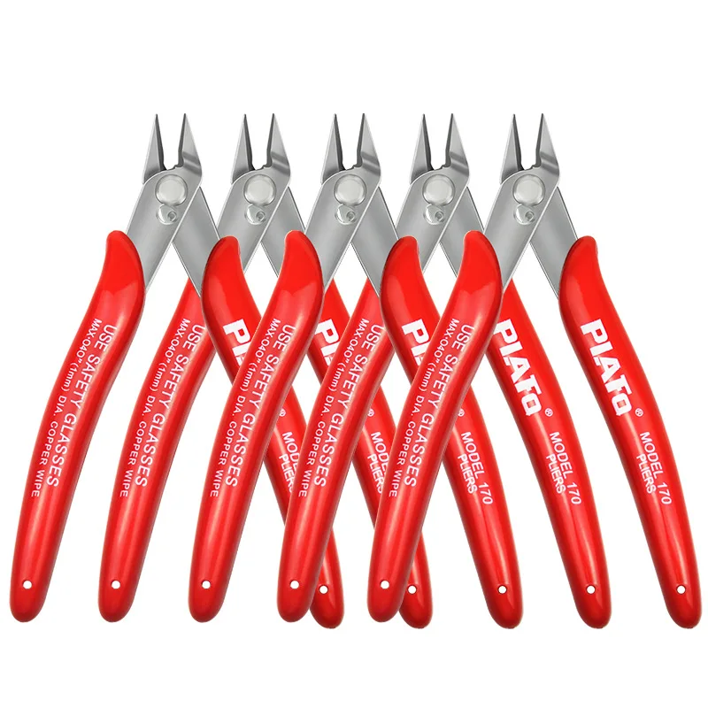 Imagem -05 - Fio Cortador Ferramenta Faça Você Mesmo Aparador de Corte Lateral Diagonal Cabo Multifunction Faça Você Mesmo Alicate Mão Mini Snips Flush Nipper Trimmer 170