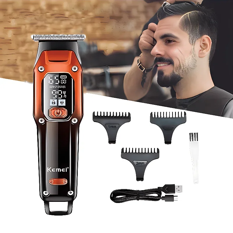 Wholesale Rechargeable Hair Trimmer Kemei km-658 Machine Hair Cut Razor Men'S Hair Clippers  barber