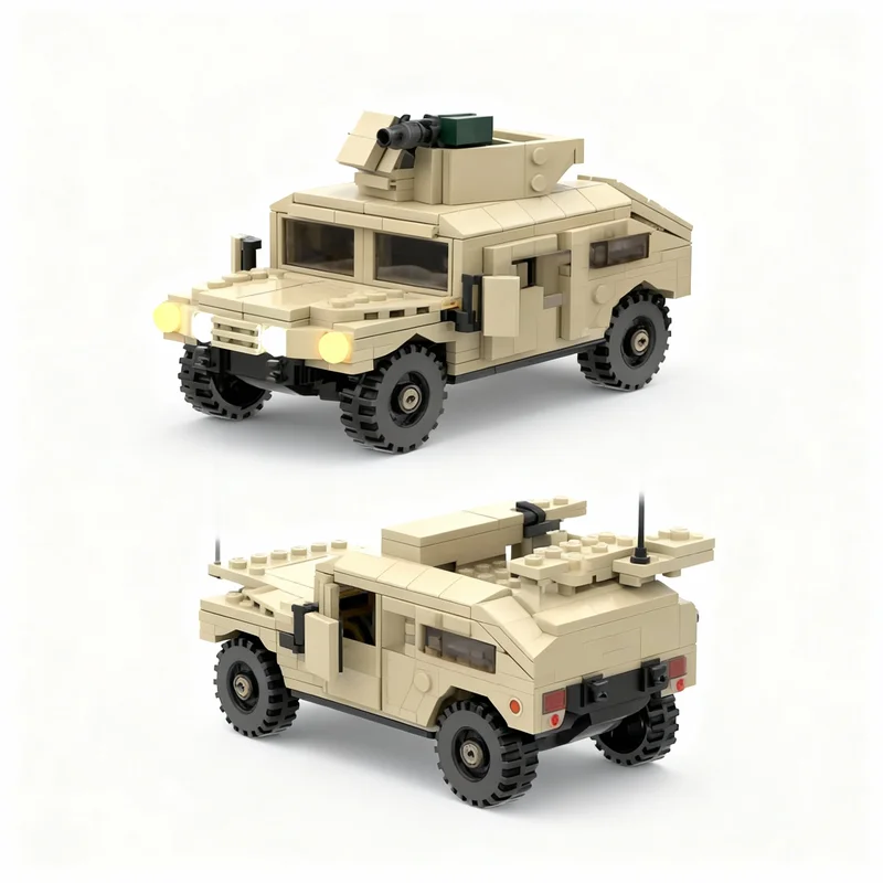 

328pcs MOC Humvee Creator Expert Model Building Blocks Construction Toy Christmas Gifts DIY Creative Idea Education Assemble