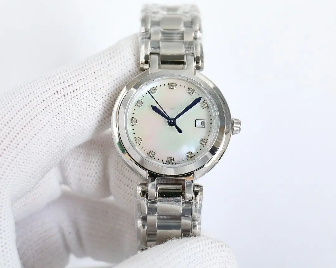 

Timeless White Dial Silver Stainless Steel Band Women's Quartz Watch Waterproof Minimalist Wristwatch with Date