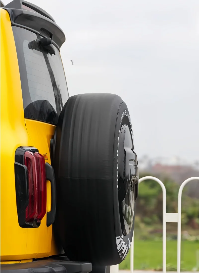 Car Tailgate Spare Tire Protection Cover Fit for GWM Tank 300 Auto Thickened Imitation Leather Tire Cover Car Upgrade Parts