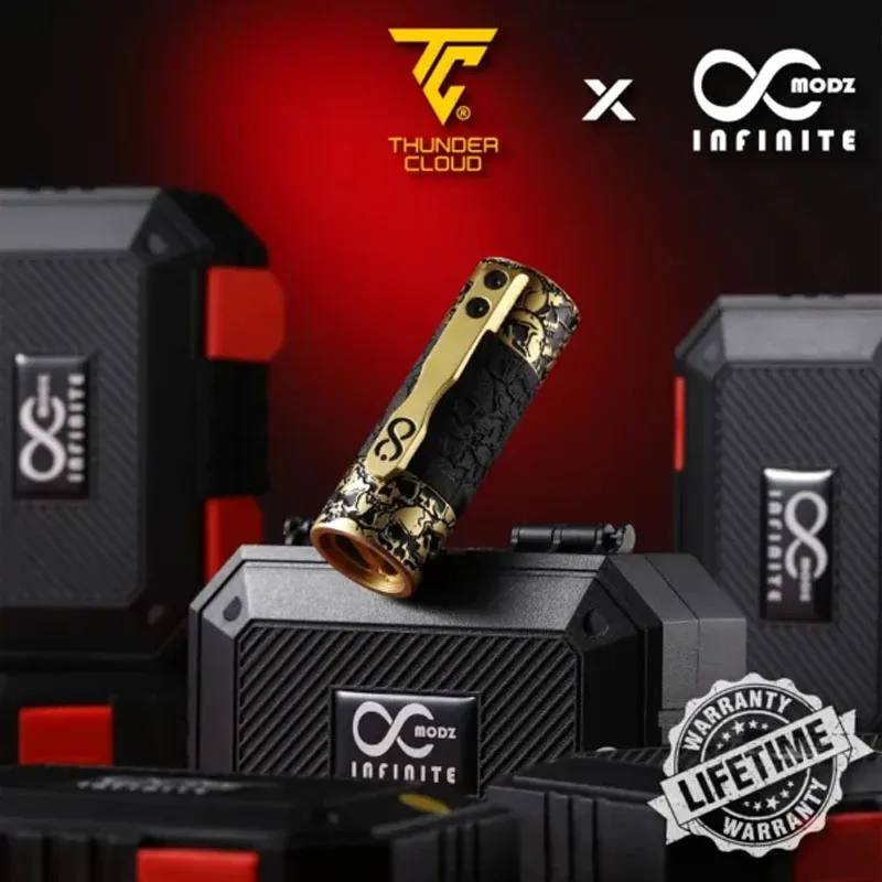 オリジナル ThunderCloud X Infinite Modz Hyperion V2 メックモッド 調整可能な発火距離 ベイプモッド 18650/20700/21700 で駆動