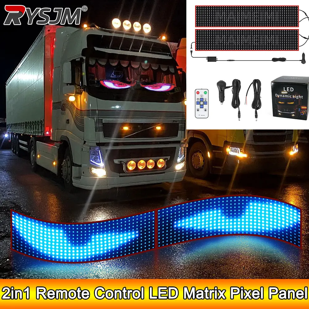 

АД ﻿ 2в1 пульт дистанционного управления грузовик Devil Eye светодиодная матричная пиксельная панель 60 см 70 см 80 см мягкая складная подсветка граффити прокрутка доска